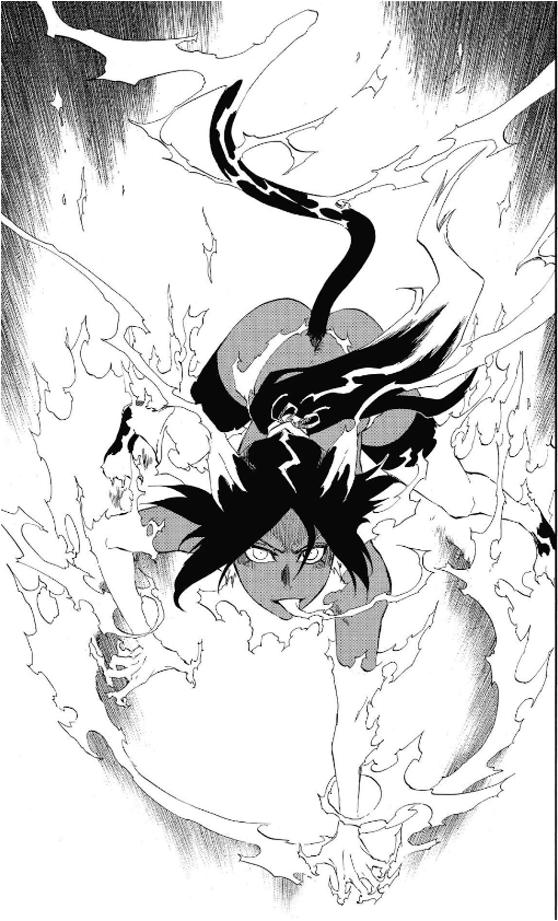 Yoruichi Shunkou Raijinsenkei scene